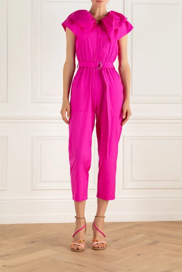 MSGM woman women's pink polyester jumpsuit купить с ценами и фото 166864 - photo 2