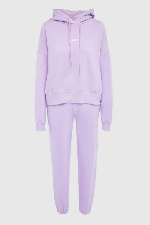 MSGM woman purple women's cotton walking suit купить с ценами и фото 166873 - photo 1