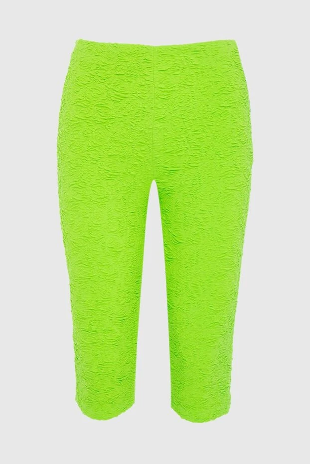 MSGM woman green cotton and polyamide leggings for women купить с ценами и фото 166875 - photo 1