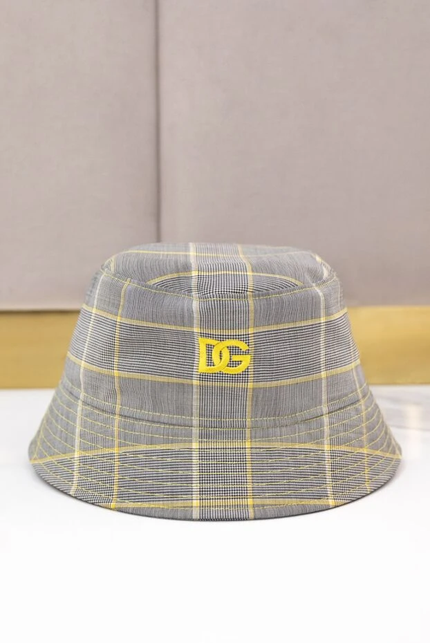 Dolce & Gabbana панама из шерсти, полиэстера и эластана серая мужская 166878 - фото 2