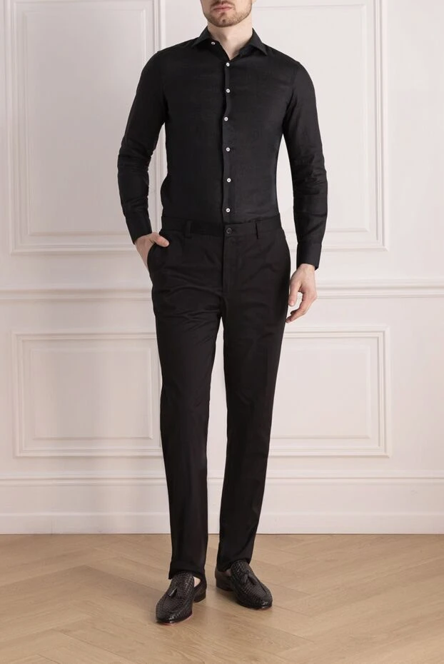 Dolce & Gabbana man cotton and elastane trousers black for men купить с ценами и фото 166881 - photo 2