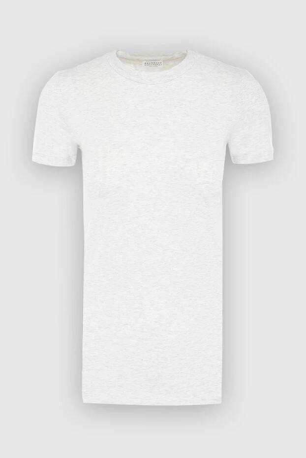Women's white cotton T-shirt - photo 1