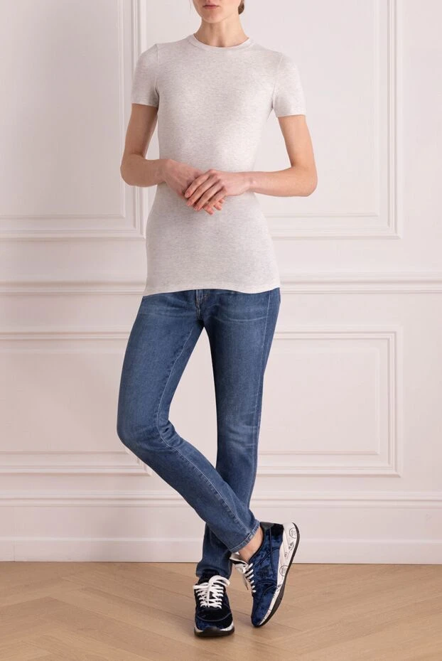 Brunello Cucinelli футболка хлопковая белая женская 166897 - фото 2