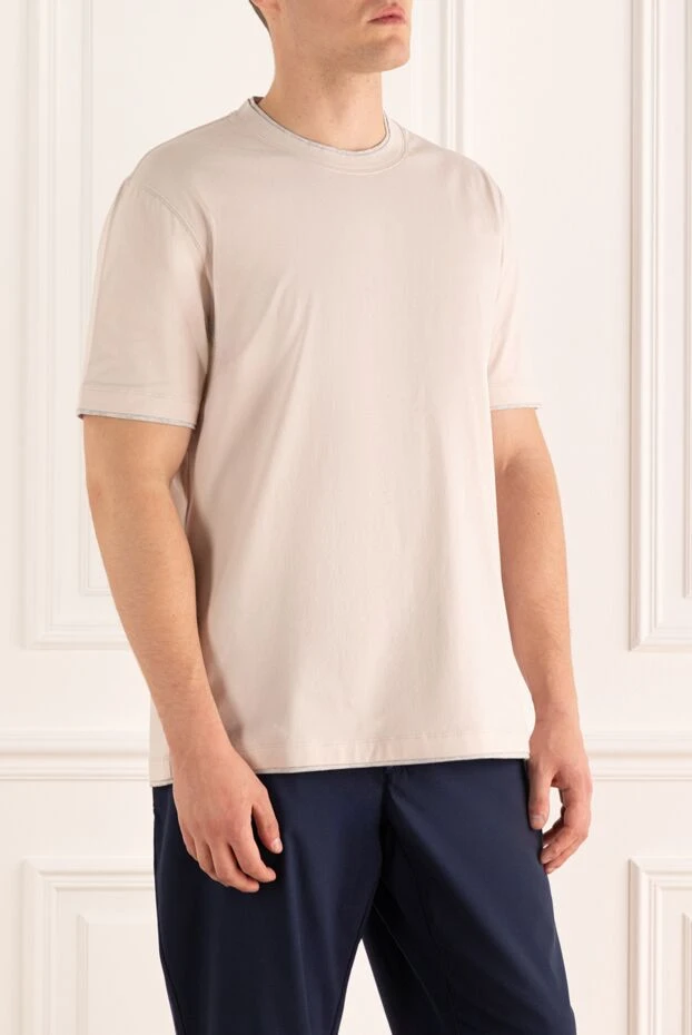 Brunello Cucinelli жұмсақ мақта ұнтағы бар, жағасы екі қырлы
 166904 - фото 3