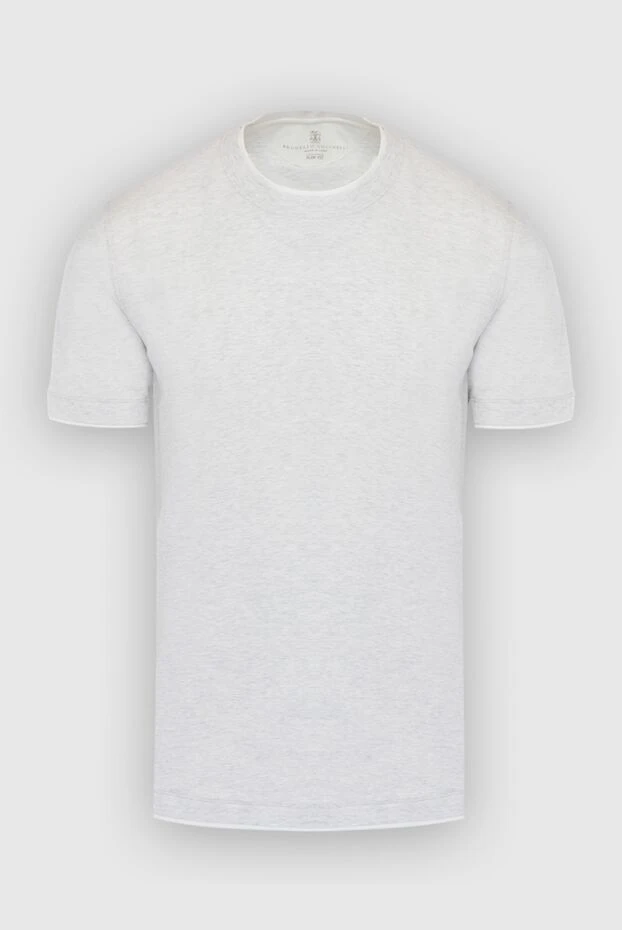 Gray cotton T-shirt for men