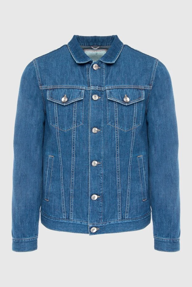 Denim jacket made of cotton blue for men - photo 1