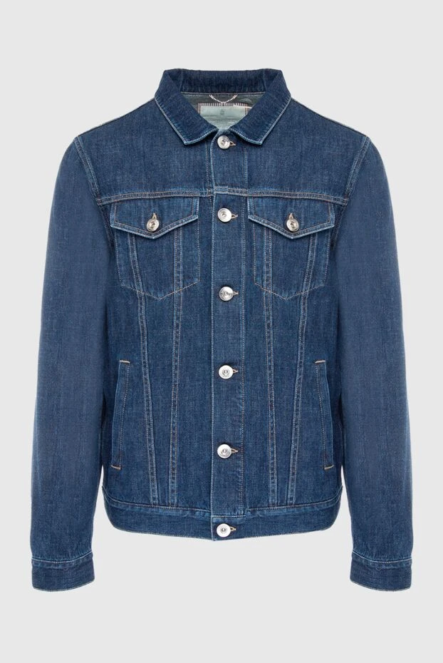 Classic dark blue denim jacket - photo 1
