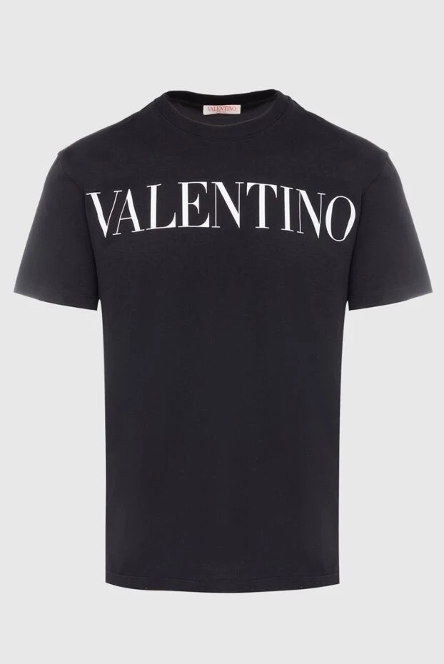 Valentino man black cotton t-shirt for men купить с ценами и фото 166943 - photo 1