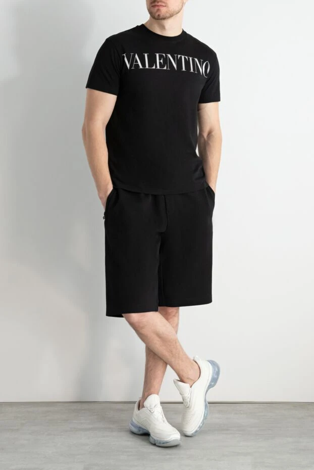 Valentino man black cotton t-shirt for men купить с ценами и фото 166943 - photo 2