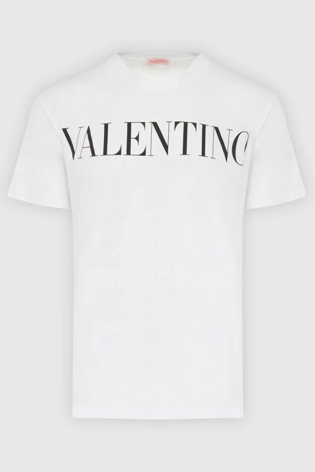 Valentino man white cotton t-shirt for men купить с ценами и фото 166944 - photo 1