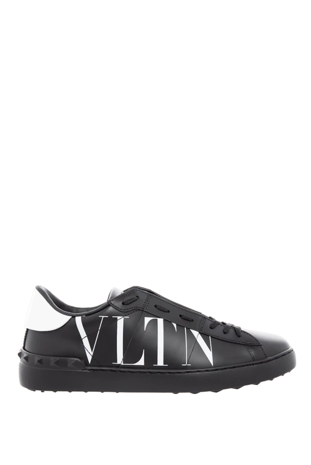 Valentino man black leather sneakers for men купить с ценами и фото 166949 - photo 1