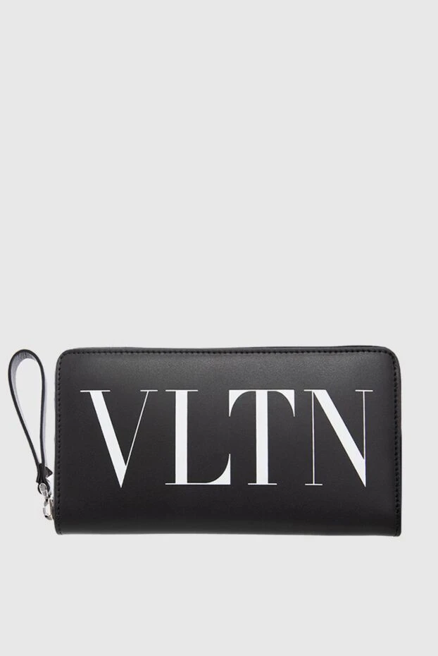 Valentino man black men's clutch bag made of genuine leather купить с ценами и фото 166953 - photo 1