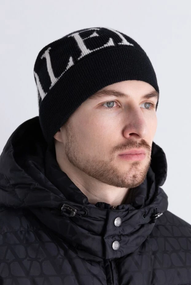 Valentino man black wool hat for men купить с ценами и фото 166954 - photo 2