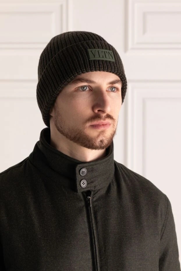 Valentino man green wool hat for men купить с ценами и фото 166955 - photo 2