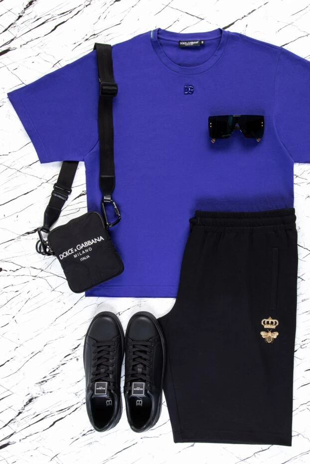 Dolce & Gabbana шорты из хлопка и полиэстера черные мужские 166979 - фото 3