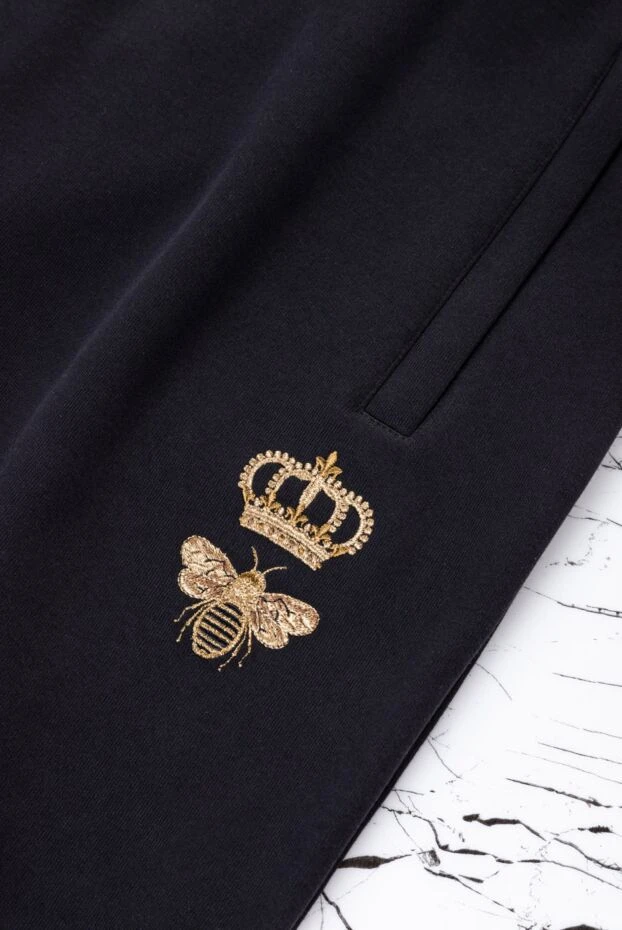 Dolce & Gabbana шорты из хлопка и полиэстера черные мужские 166979 - фото 2