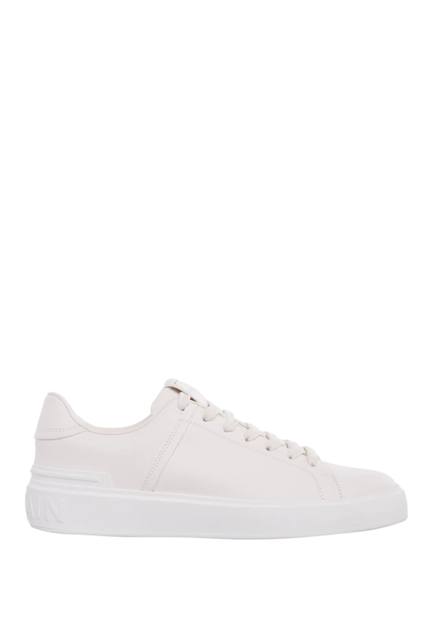 Balmain man white leather sneakers for men купить с ценами и фото 167043 - photo 1