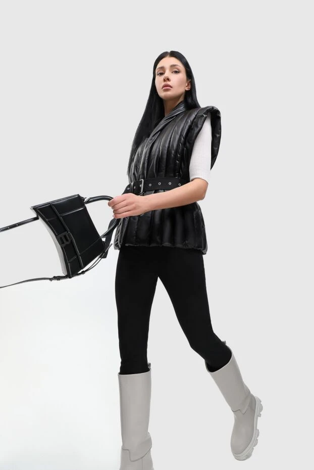 Givenchy black high waist leggings with embossed waistband
 167058 - photo 2