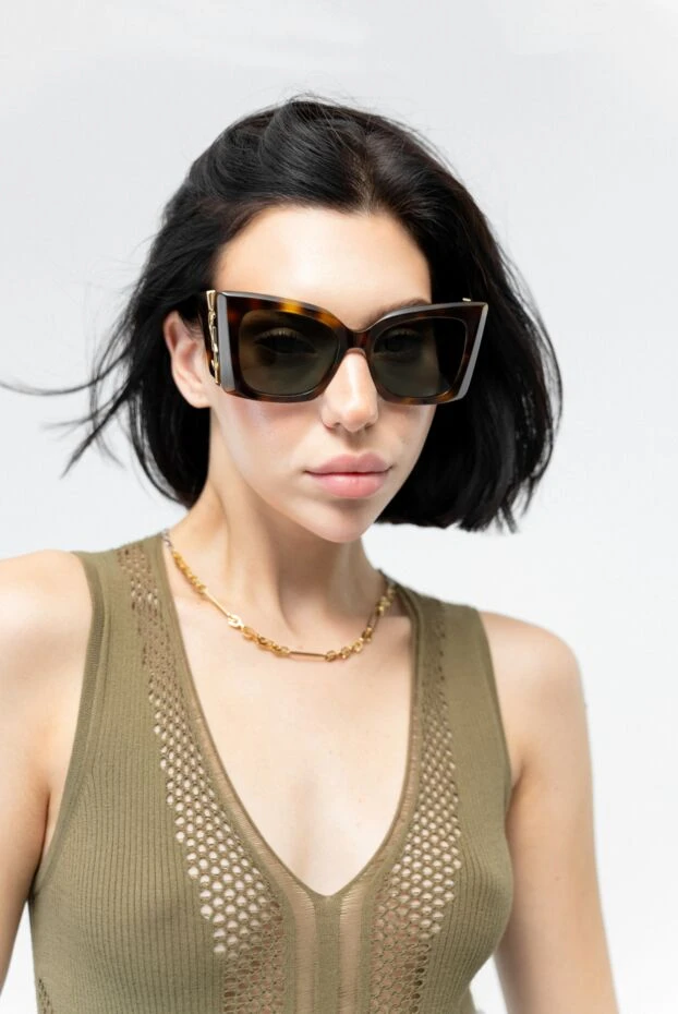 Givenchy колье-цепочка металлическое g link желтое женское 167062 - фото 2