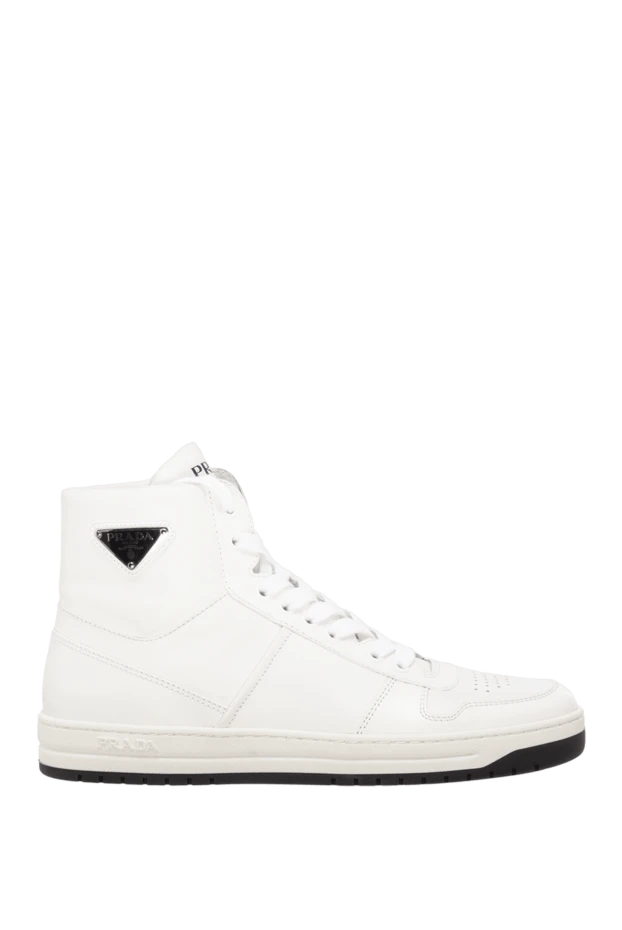 Prada woman white leather sneakers for women купить с ценами и фото 167067 - photo 1