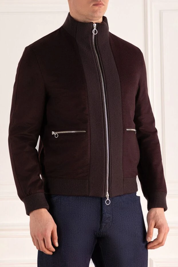 Seraphin куртка из кашемира бордовая мужская 167080 - фото 3