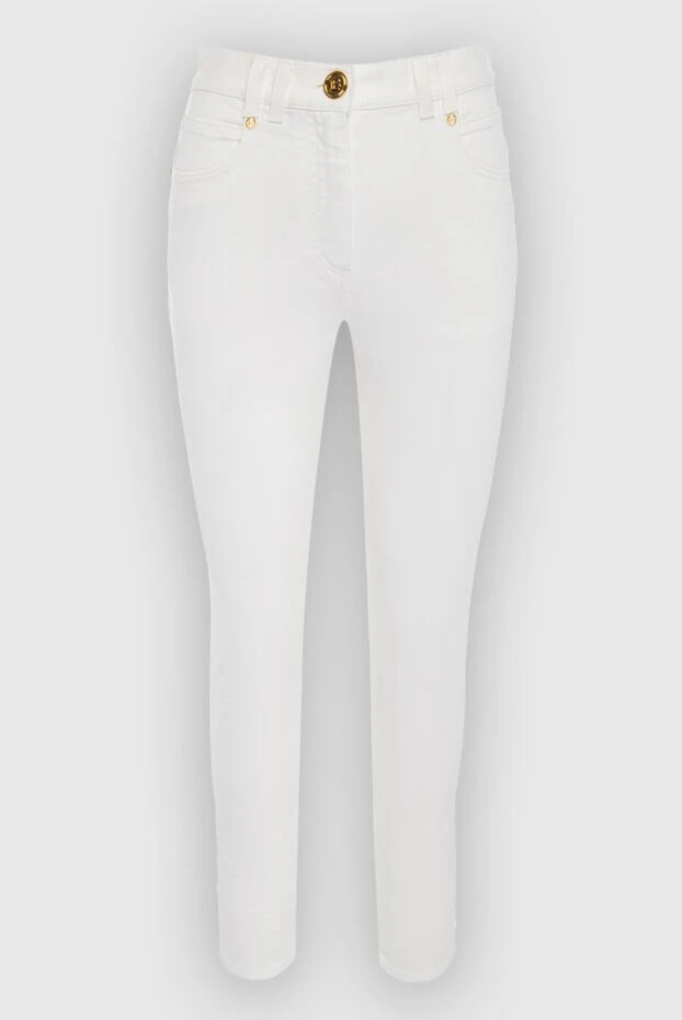 Balmain woman white cotton jeans for women купить с ценами и фото 167090 - photo 1