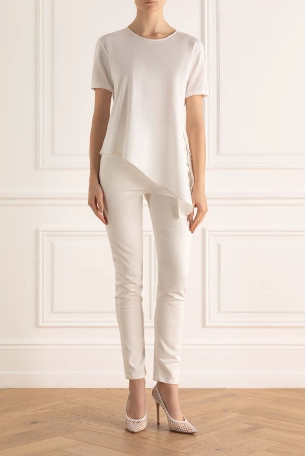 Balmain woman white cotton jeans for women купить с ценами и фото 167090 - photo 2