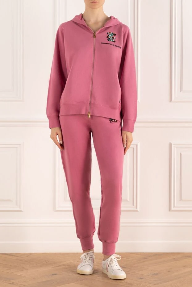 Ermanno Scervino woman women's pink cotton walking suit купить с ценами и фото 167112 - photo 2