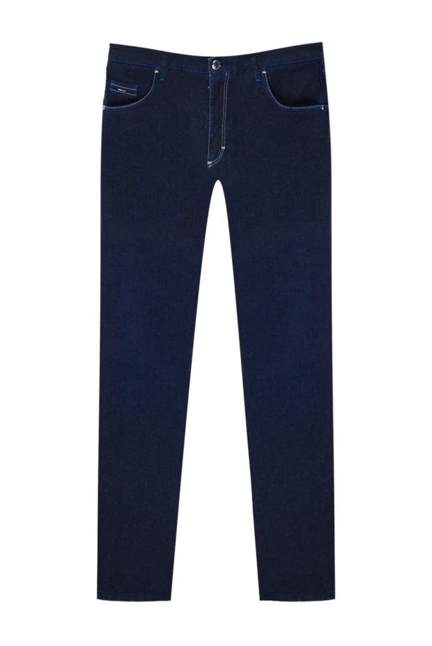 Zilli man blue cotton jeans for men купить с ценами и фото 167142 - photo 1