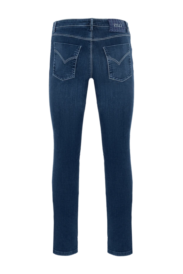 Zilli man blue cotton jeans for men купить с ценами и фото 167143 - photo 2