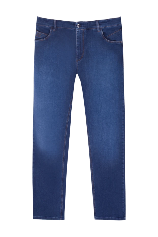 Zilli man blue cotton jeans for men купить с ценами и фото 167148 - photo 1