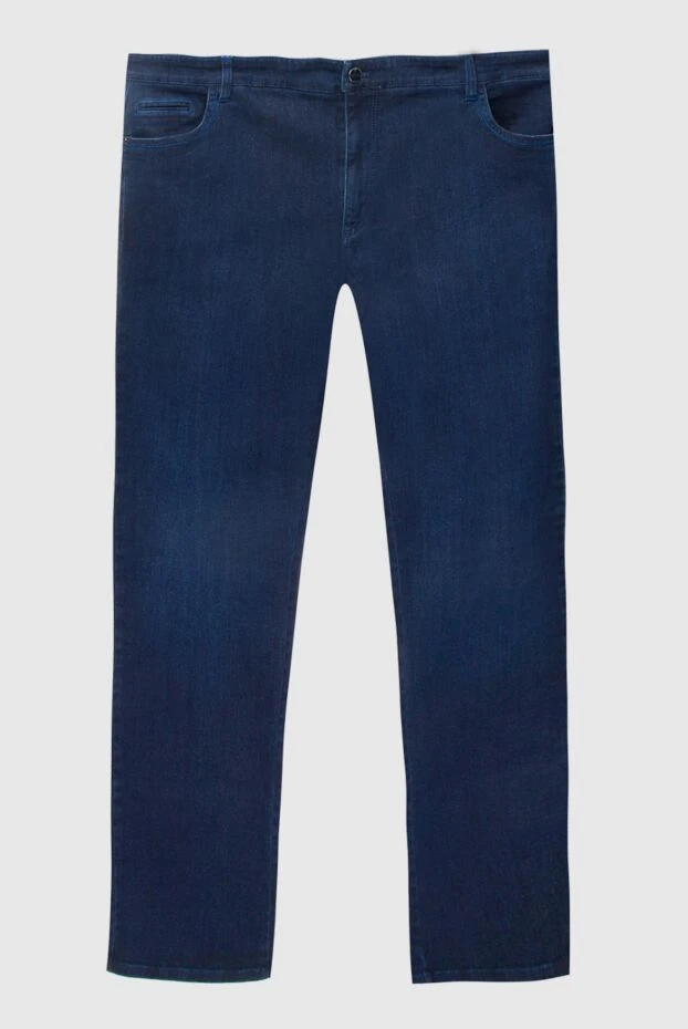 Zilli man blue cotton jeans for men купить с ценами и фото 167157 - photo 1