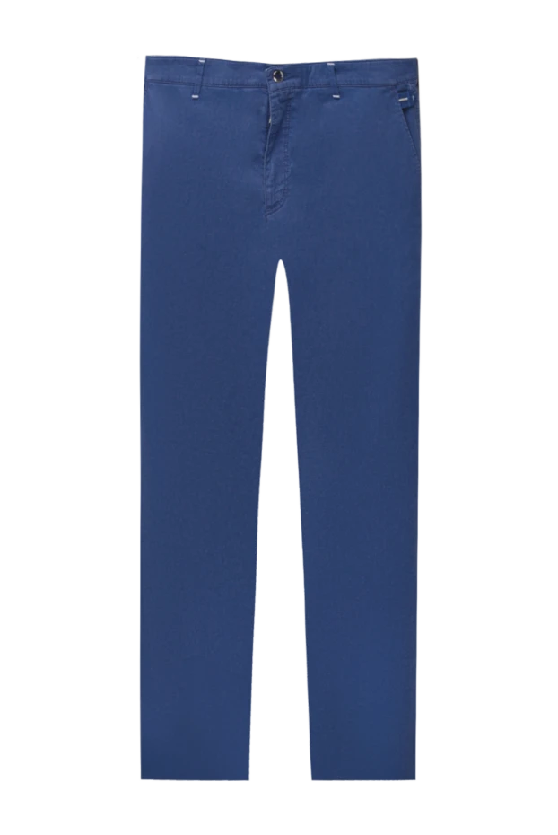 Zilli man blue cotton trousers for men купить с ценами и фото 167174 - photo 1