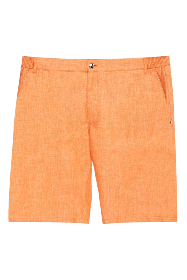 Zilli man orange linen shorts for men купить с ценами и фото 167185 - photo 1