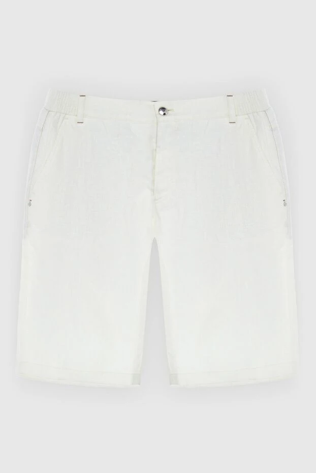 Zilli man white linen shorts for men купить с ценами и фото 167198 - photo 1