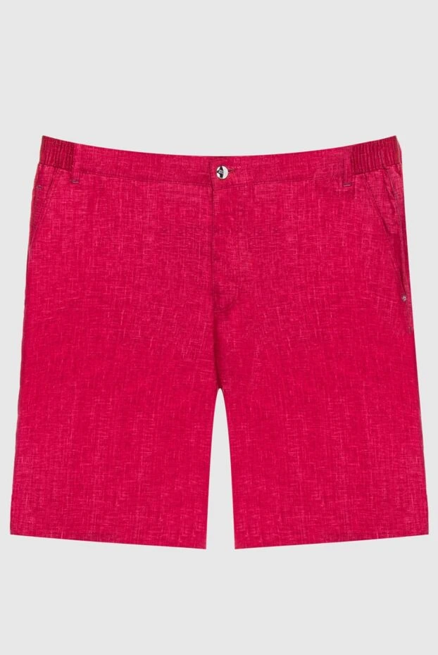 Zilli man red linen shorts for men купить с ценами и фото 167207 - photo 1