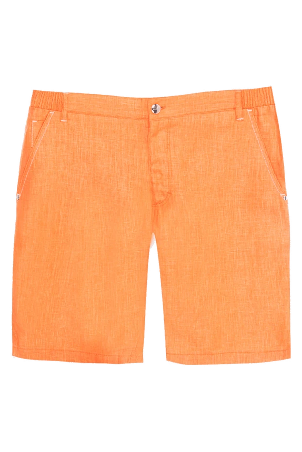 Zilli man orange linen shorts for men купить с ценами и фото 167209 - photo 1