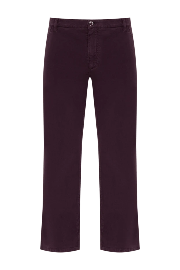 Zilli man cotton and cashmere jeans purple for men купить с ценами и фото 167222 - photo 1