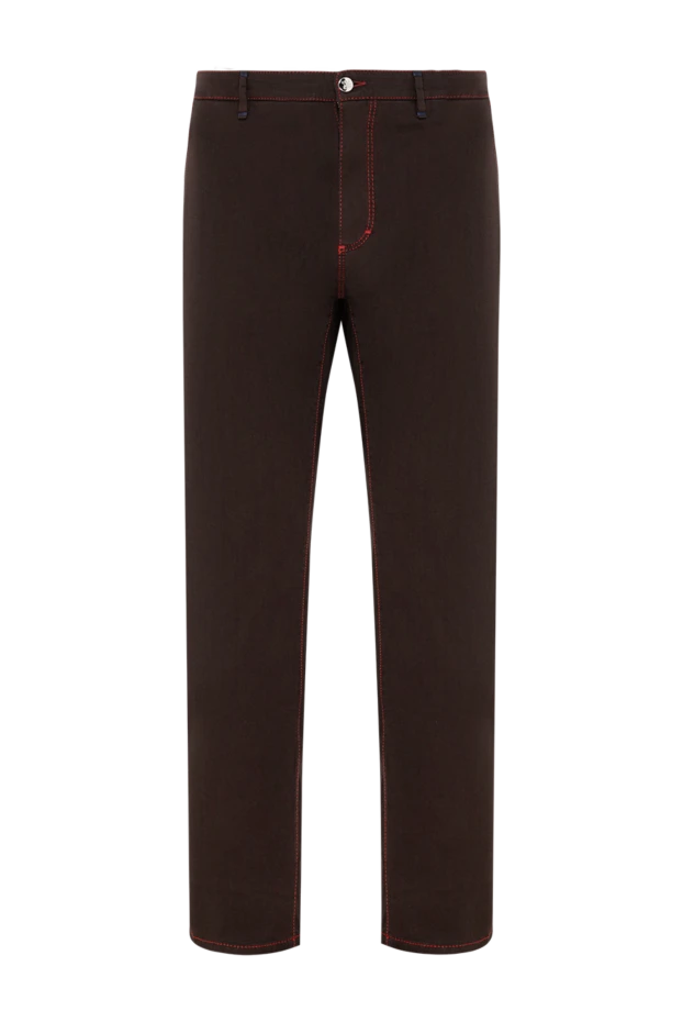 Zilli ерлерге арналған қоңыр мақтадан жасалған шалбар 167225 - фото 1