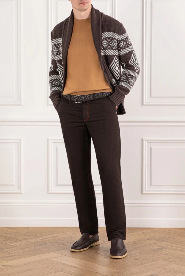 Zilli men's brown cotton pants 167225 - photo 2