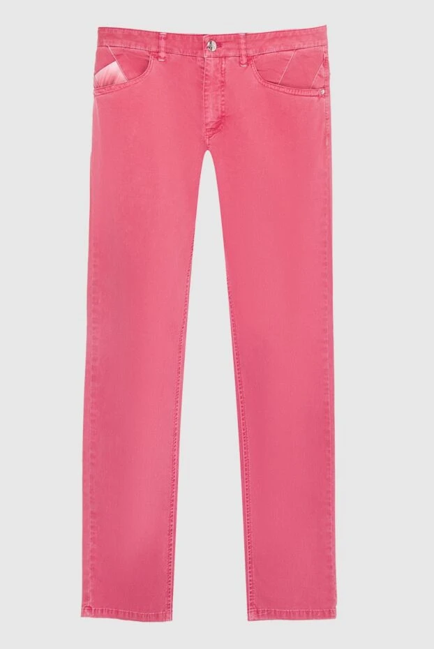 Zilli man cotton jeans pink for men купить с ценами и фото 167235 - photo 1