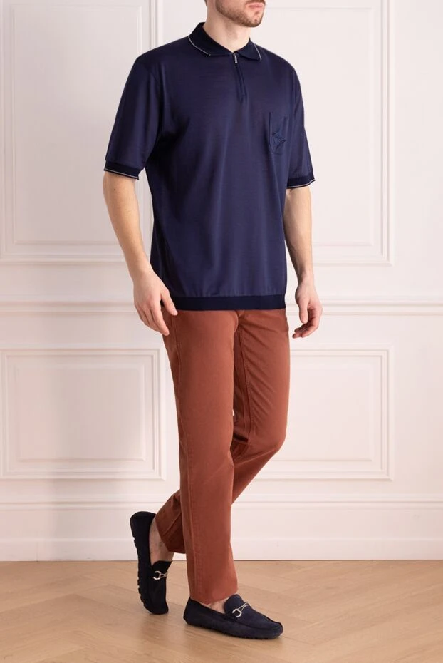 Zilli man brown cotton jeans for men купить с ценами и фото 167239 - photo 2