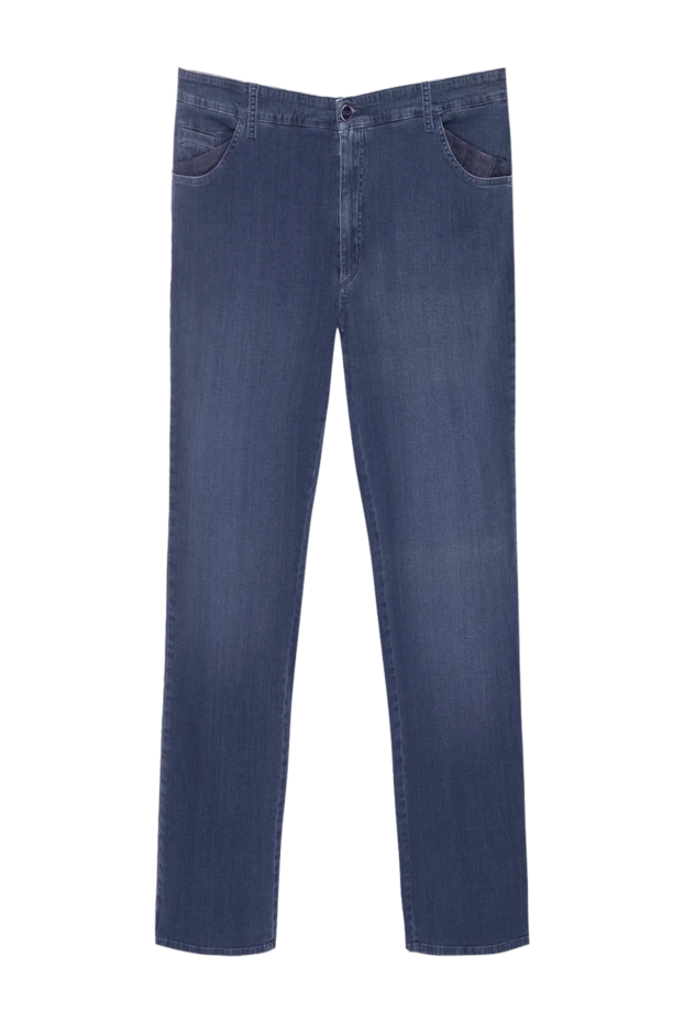 Zilli man blue cotton jeans for men купить с ценами и фото 167241 - photo 1