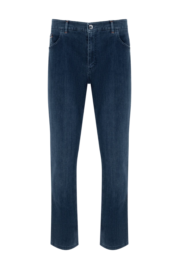 Zilli man cotton and polyamide blue jeans for men купить с ценами и фото 167247 - photo 1