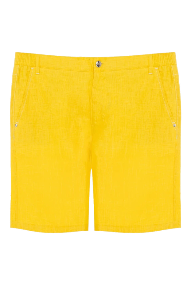 Zilli man linen shorts yellow for men купить с ценами и фото 167250 - photo 1