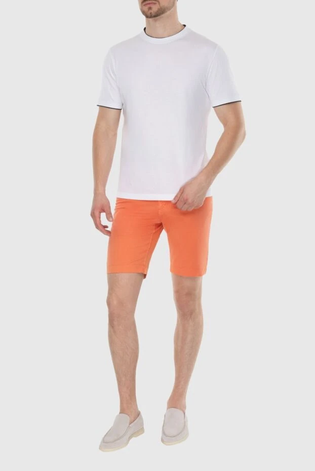 Zilli man cotton shorts orange for men купить с ценами и фото 167251 - photo 2