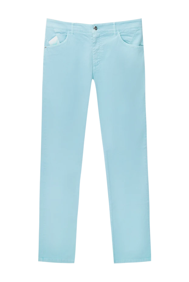 Zilli man blue cotton jeans for men купить с ценами и фото 167252 - photo 1