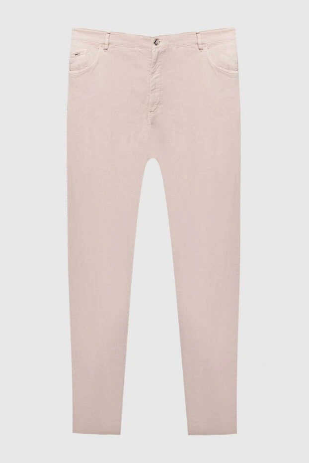 Zilli man beige cotton trousers for men купить с ценами и фото 167256 - photo 1