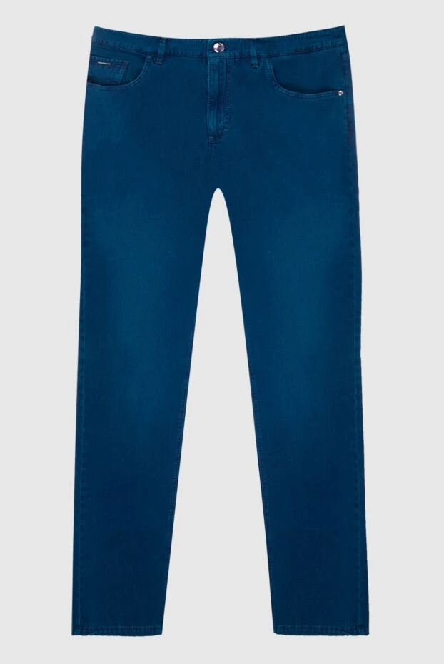 Zilli man blue cotton jeans for men купить с ценами и фото 167271 - photo 1