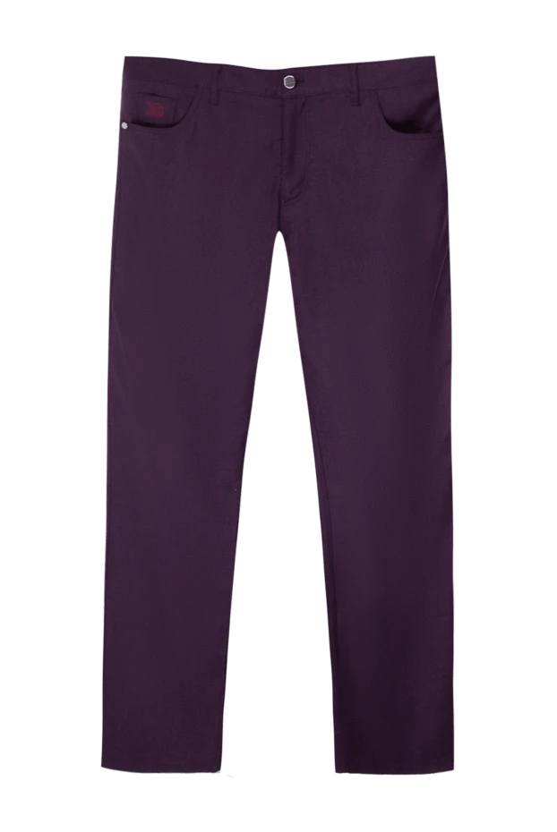 Zilli man jeans made of wool m polyamide burgundy for men купить с ценами и фото 167281 - photo 1